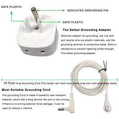 US Grounding Cord with Adapter Splitter