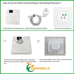 Grounding pillowcase 10% silver fiber