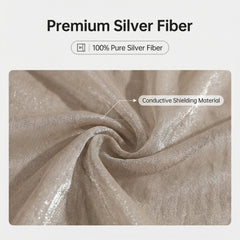 100% Silver Fiber EMF Canopy with Grounding Cord