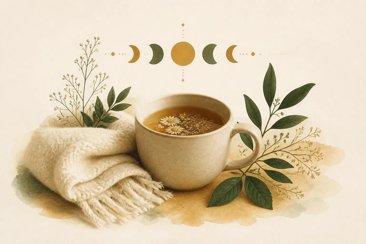 Illustration for the PMS Symptom Ease benefit of grounding