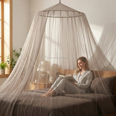 100% Silver Fiber EMF Canopy with Grounding Cord