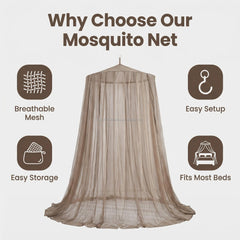 100% Silver Fiber EMF Canopy with Grounding Cord