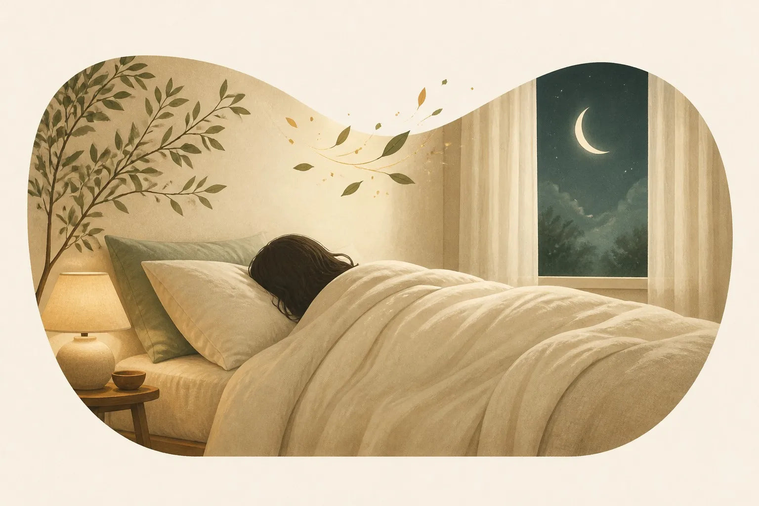 Illustration for the Enhanced Sleep benefit of grounding